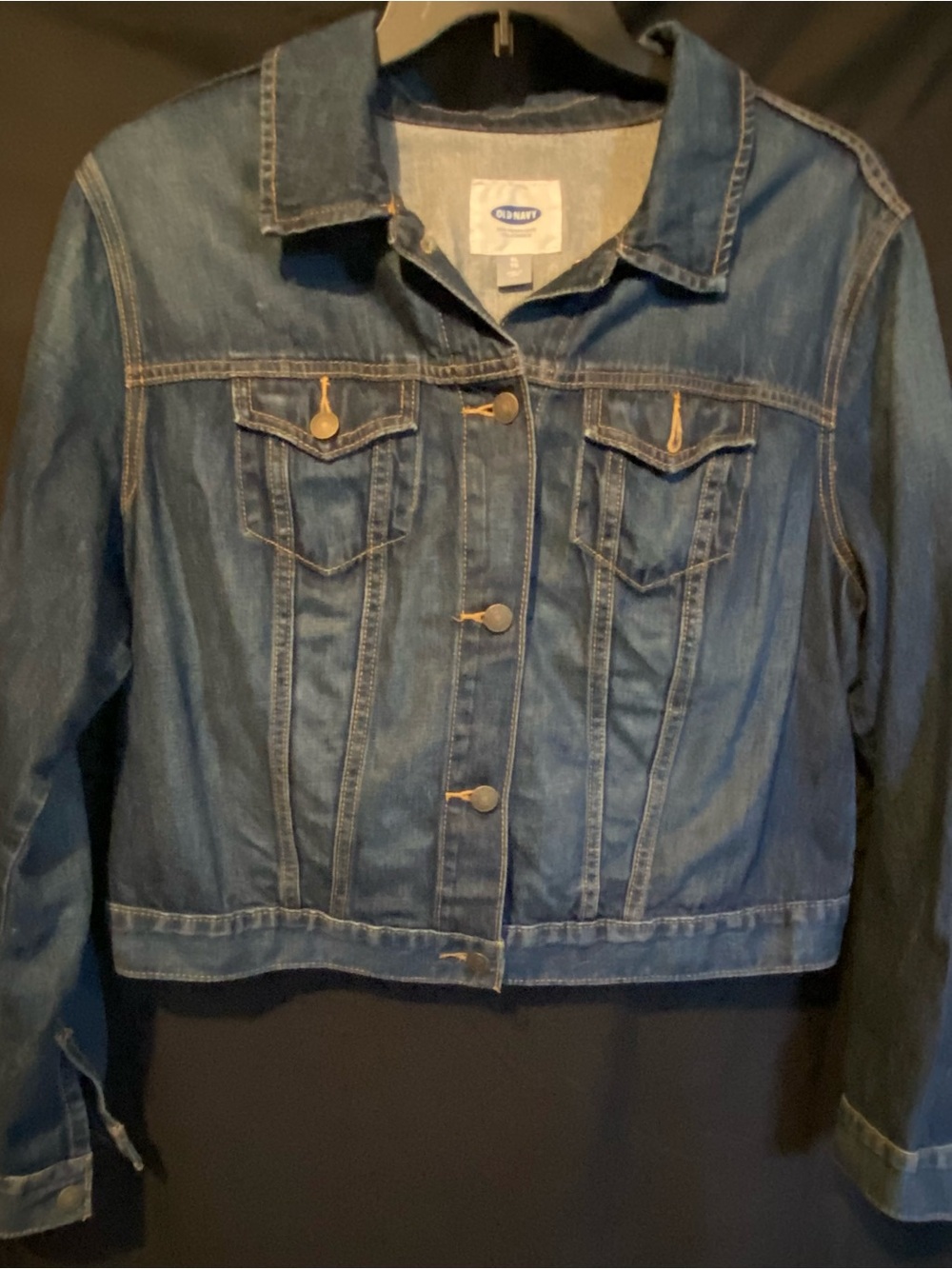 Old Navy Blue Denim Button-Front Jean Jacket
